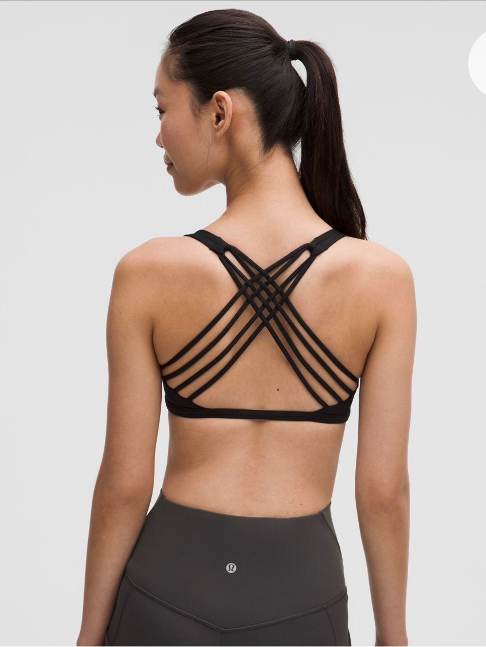 lululemon athletica Black Free To Be Bra - Women's Low-Impact Support, 6